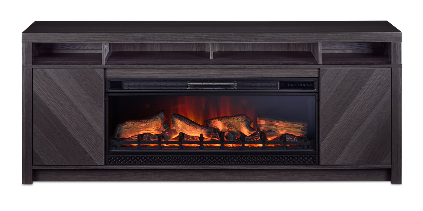 Morado Bay Fireplace TV Stand - Grey