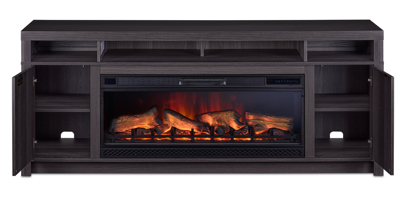 Morado Bay Fireplace TV Stand - Grey