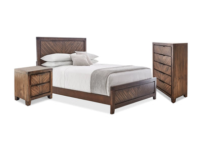 Nathan 5-Piece Queen Bedroom Package - Brown