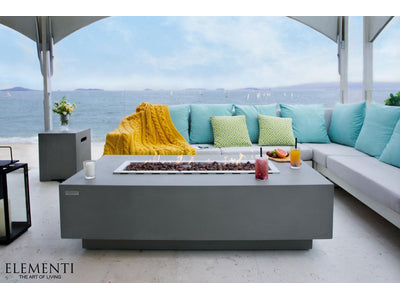 Granville Concrete Dark Grey Fire Table (Elementi) - Propane