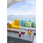 Granville Concrete Dark Grey Fire Table (Elementi) - Natural Gas
