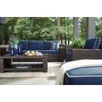 Grasson Lane - Outdoor Sofa - Blue, Brown