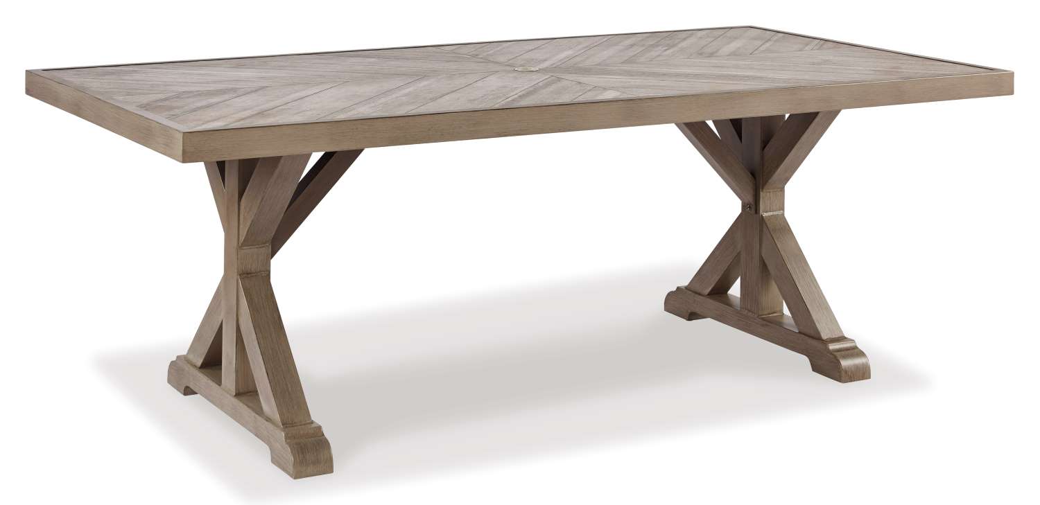 Beachcroft - 6-Piece Outdoor Dining - Beige, Brown