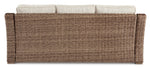 Beachcroft - Outdoor Sofa - Beige, Brown