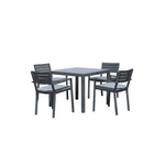 Tavistock 5-Piece Outdoor Dining Package - Charcoal/Grey