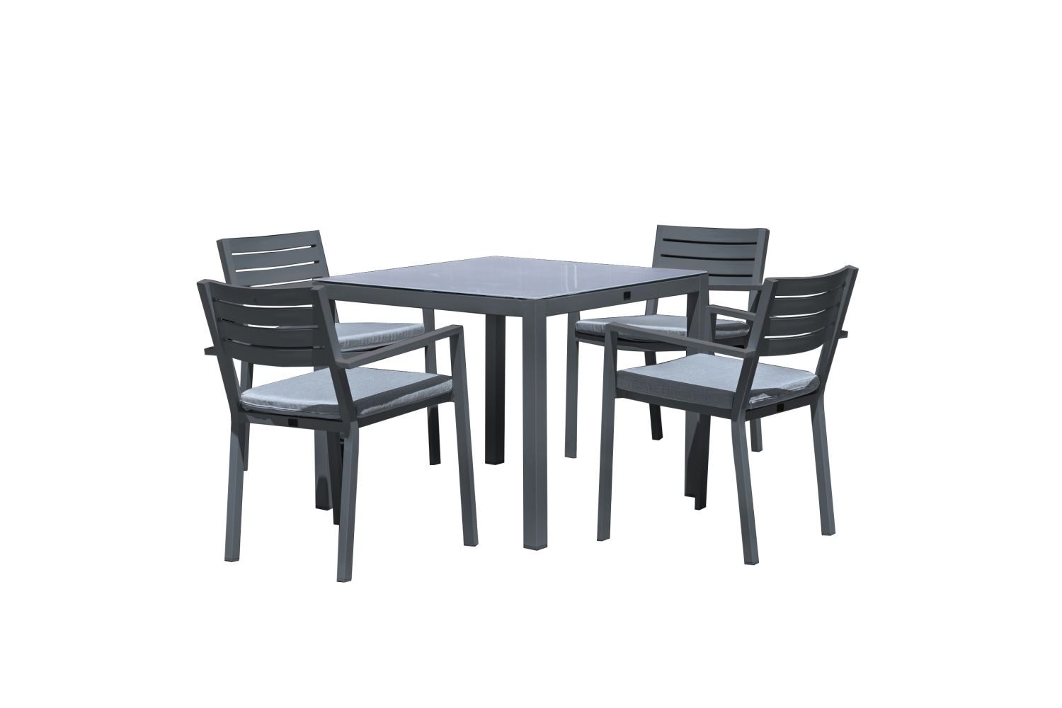 Tavistock 5-Piece Outdoor Dining Package - Charcoal/Grey