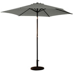 Brolly 9' Crank and Tilt Outdoor Umbrella - Slate Grey