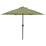Brolly 9' Crank and Tilt Outdoor Umbrella - Olive