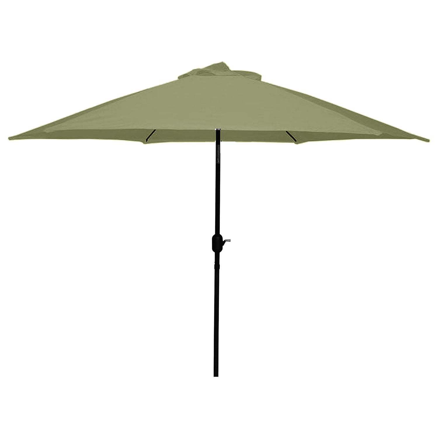 Brolly 9' Crank and Tilt Outdoor Umbrella - Olive