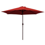 Brolly 7.5' Outdoor Crank Umbrella - Red