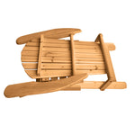 Uila Wood Folding Adirondack Chair  - Natural