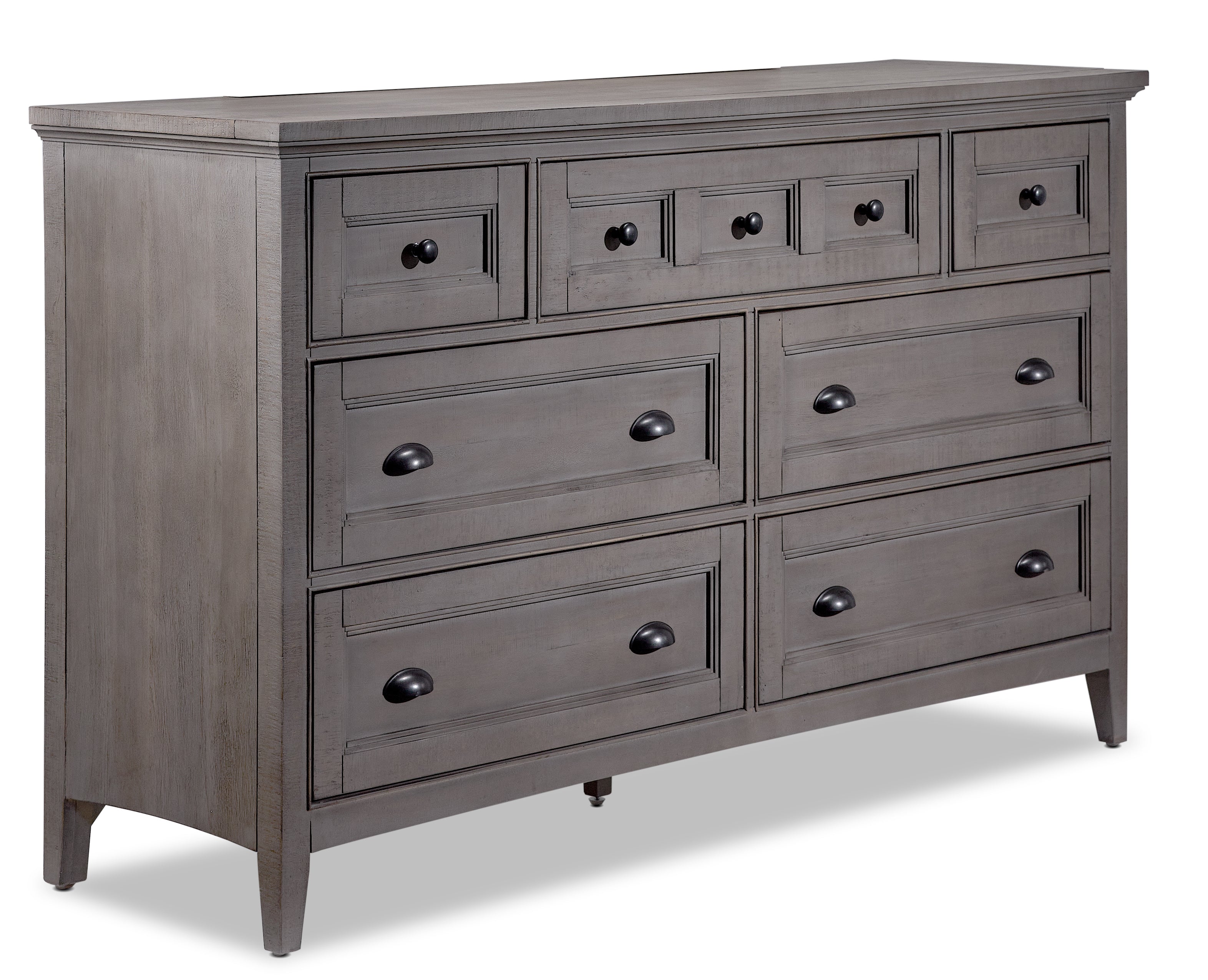 Paxton 7 Drawer Dresser - Dovetail Grey