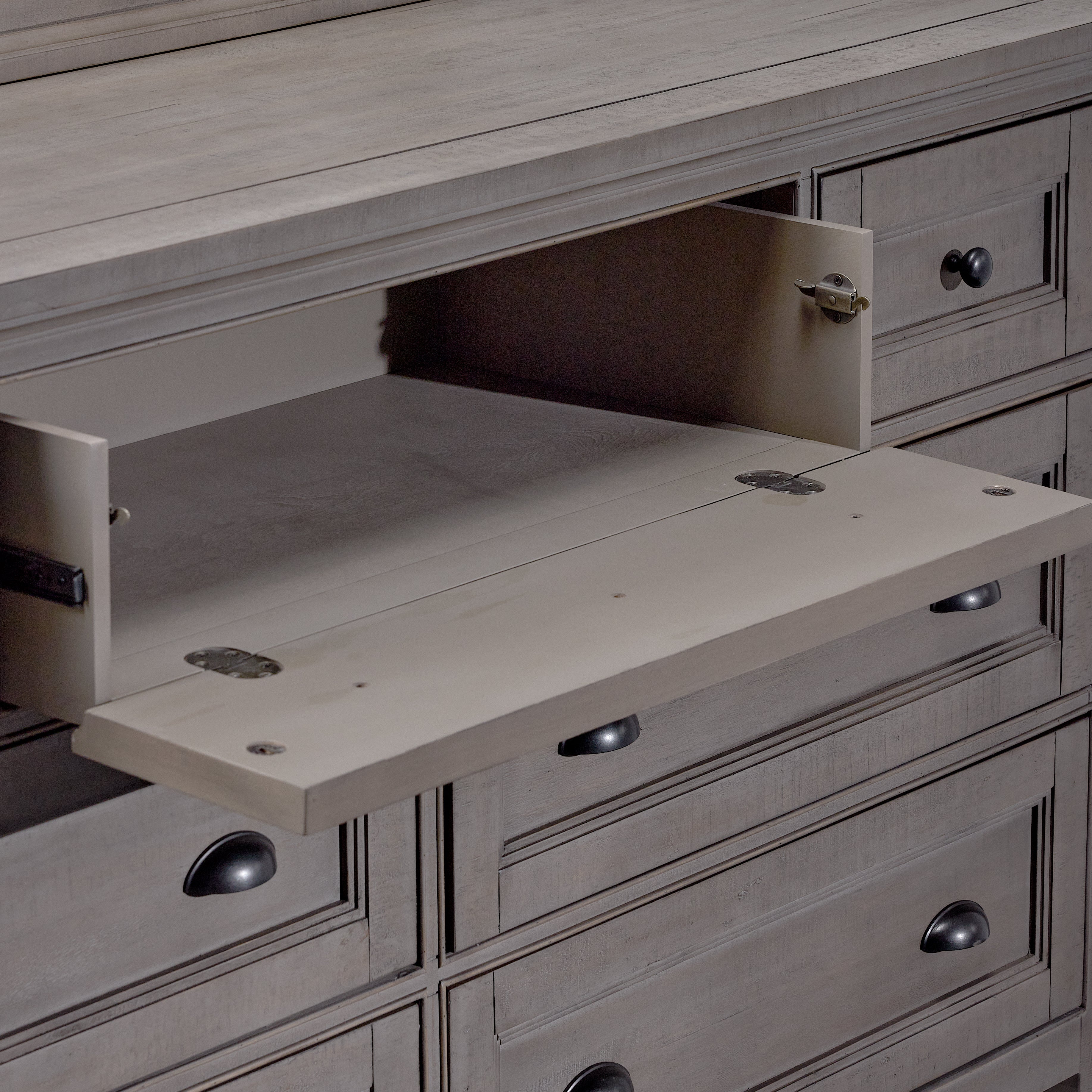 Paxton 6-Piece King Bedroom - Dovetail Grey