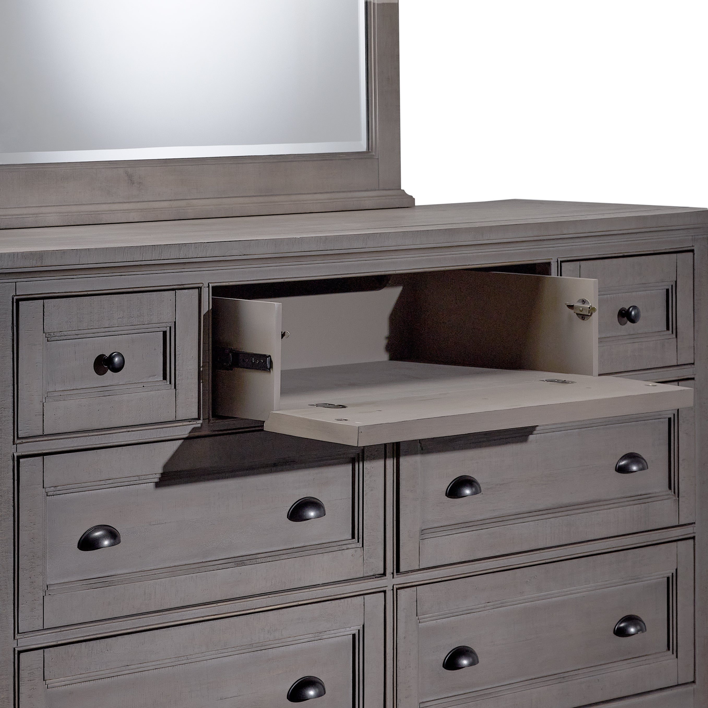 Paxton 6-Piece King Bedroom - Dovetail Grey