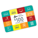 $100 Promo Card - In-Store Only. Redeemable on Furniture or Mattress Purchases made between 12/20/2018 and 01/31/2019. Please see store for details.