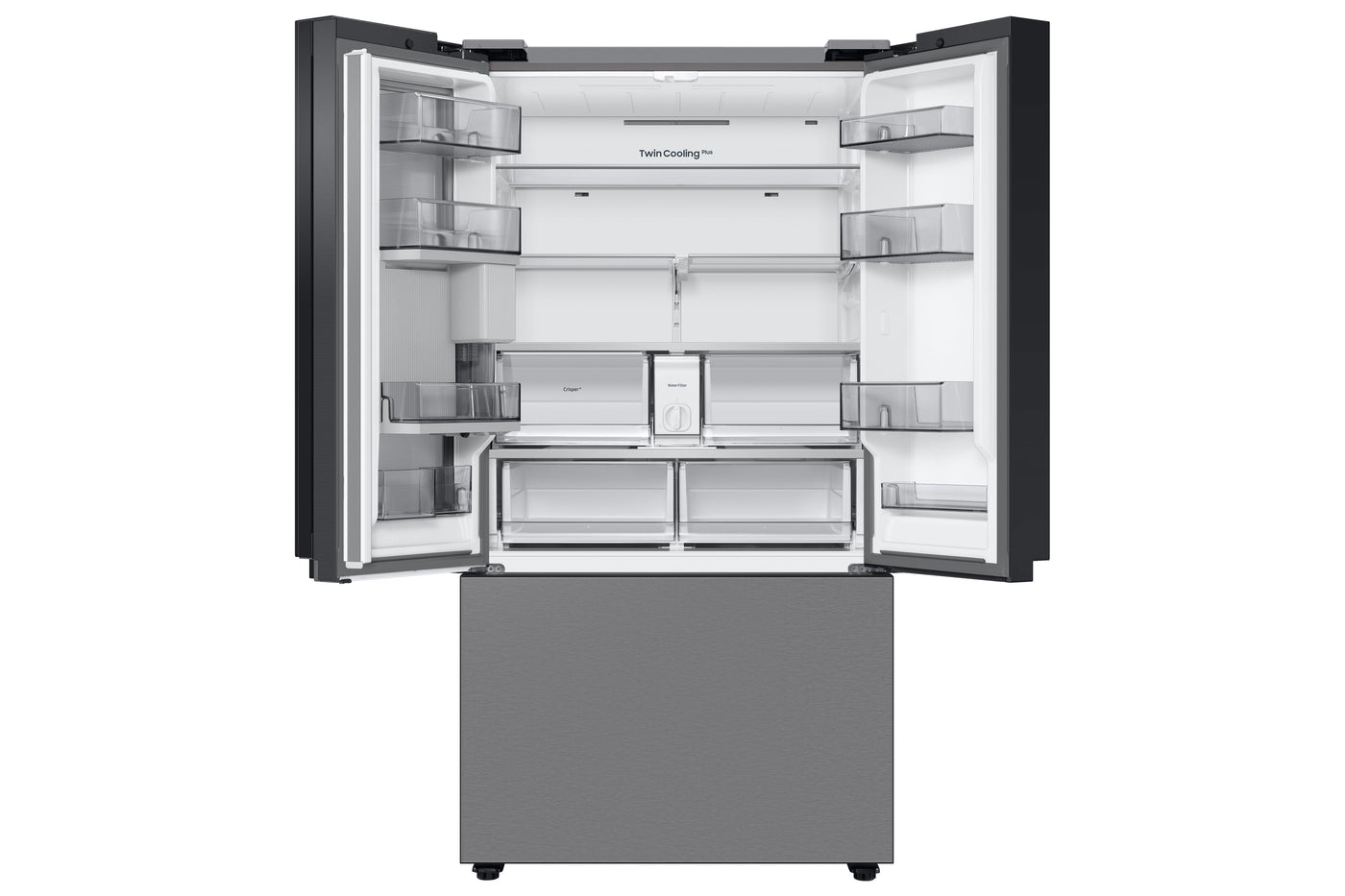 Samsung Stainless Steel BESPOKE 36" Counter-Depth French-Door Refrigerator with Beverage Center (23.9 Cu.Ft.) - RF24BB6600QLAA