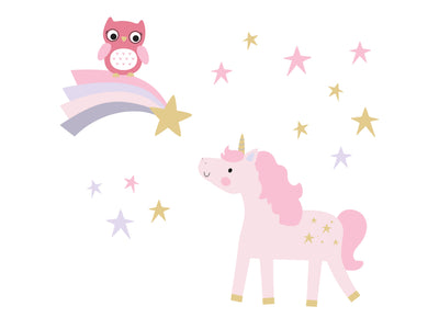 Rainbow Unicorn Wall Decals