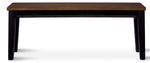 Raven Noir Bench - Ebony, Driftwood