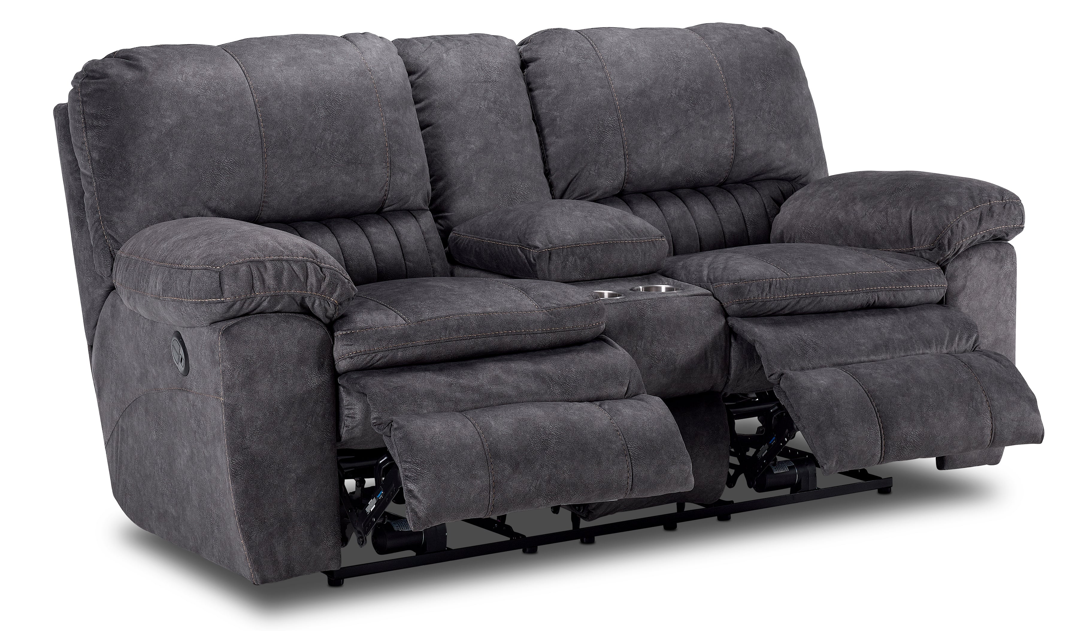 Reyes 2 Pc. Power Reclining Living Room Package w/ Loveseat - Grey