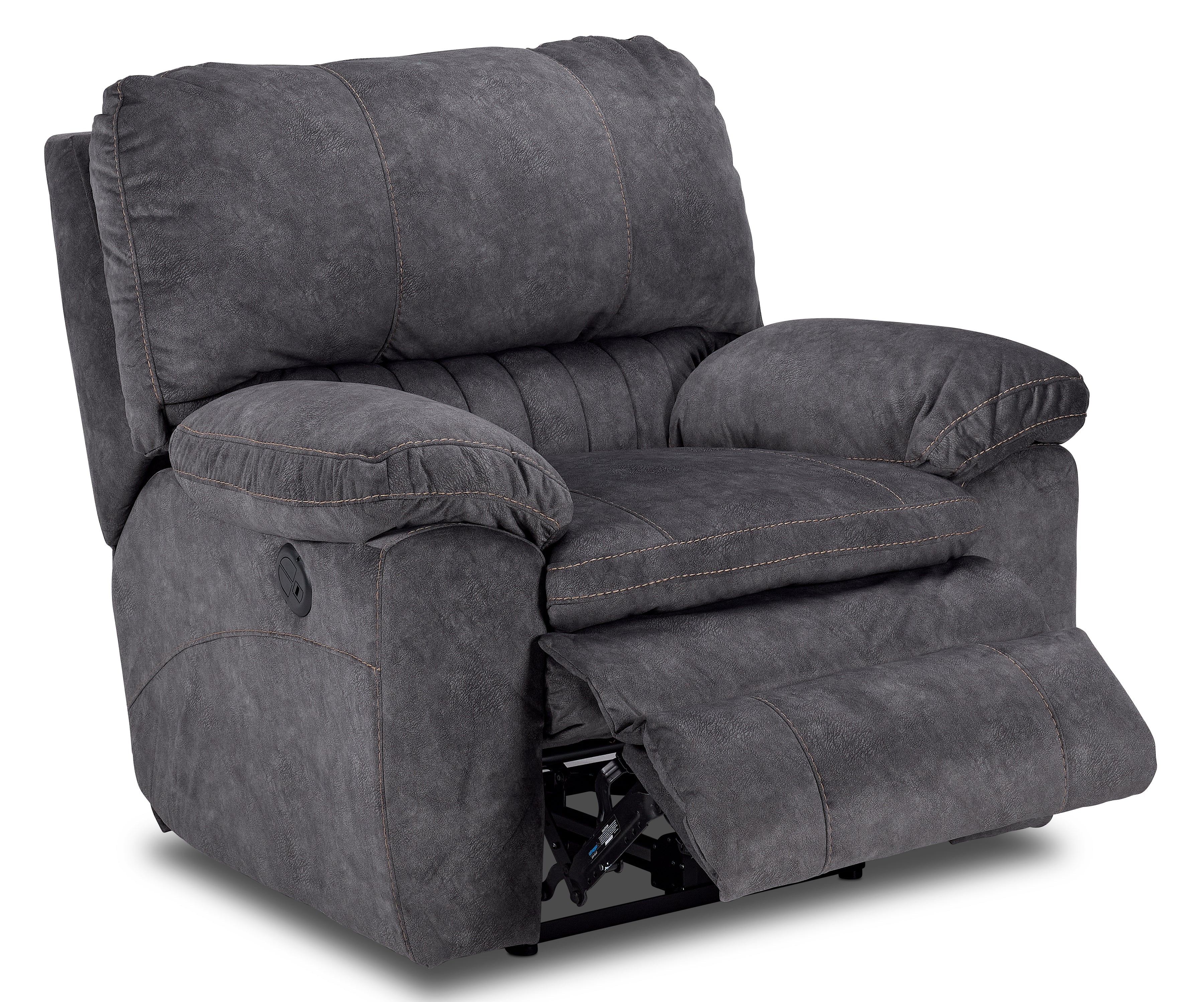 Reyes 2 Pc. Power Reclining Living Room Package w/ Chair - Grey