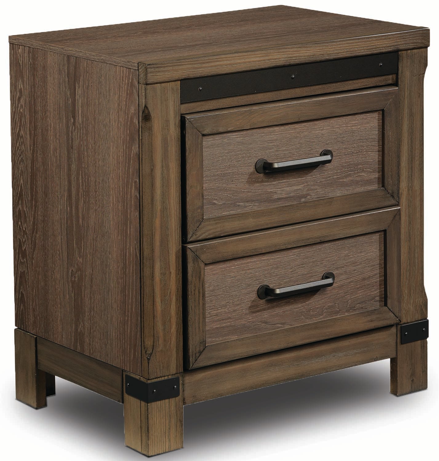 Rossco 5-Piece King Storage Bedroom Package - Rustic Oak