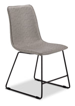Robyn 5-Piece Round Dining Set - Black, Grey