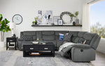 Saxon 3-Piece Power Reclining Sectional - Dynamite Charcoal