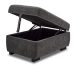 Serafina 4-Piece Sectional with Left Facing Pop-Up Bed - Charcoal