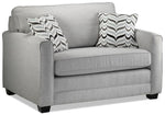 Penelope Sofa, Loveseat and Chair and a Half Set - Grey