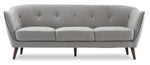 Ava II 2 Pc. Living Room Package w/ Loveseat - Light Grey
