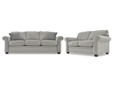Duffield 2 Pc. Living Room Package w/ Loveseat - Smoke