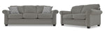 Duffield 2 Pc. Living Room Package w/ Loveseat - Charcoal