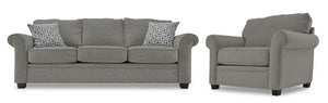 Duffield 2 Pc. Living Room Package w/ Chair - Charcoal