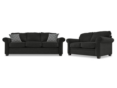 Duffield 2 Pc. Living Room Package w/ Loveseat - Midnight