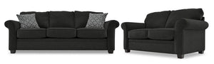 Duffield 2 Pc. Living Room Package w/ Loveseat - Midnight