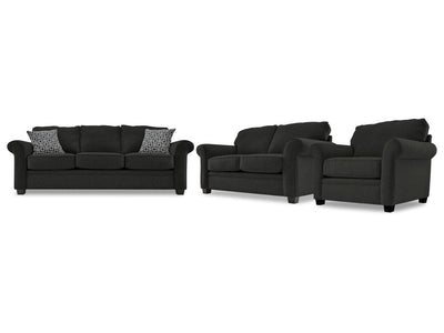 Duffield 3 Pc. Living Room Package - Midnight