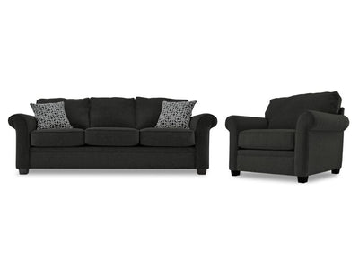 Duffield 2 Pc. Living Room Package w/ Chair - Midnight