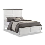 Abigail 3-Piece Full Bed - White and Grey