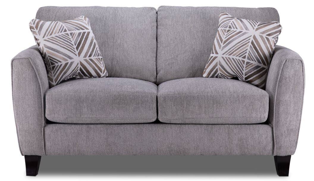 Alyssa Sofa, Loveseat & Chair Set- Pebble