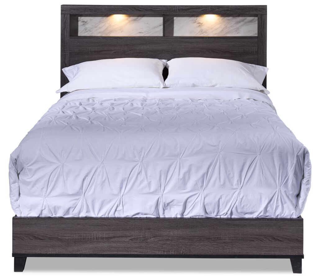 Amber 3-Piece King Bed - Grey, Black
