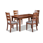 Arleen 5-Piece Dining Set - Chocolate