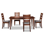 Arleen 5-Piece Dining Set - Chocolate