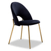 Aurora Side Chair - Black, Gold