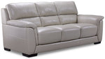 Avalon 2 Pc. Leather Living Room Package w/ Chair - Grey
