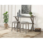 Bailey 3-Piece Counter Height Dining Set - Grey