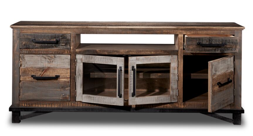 Baron 75" TV Stand - Barnwood