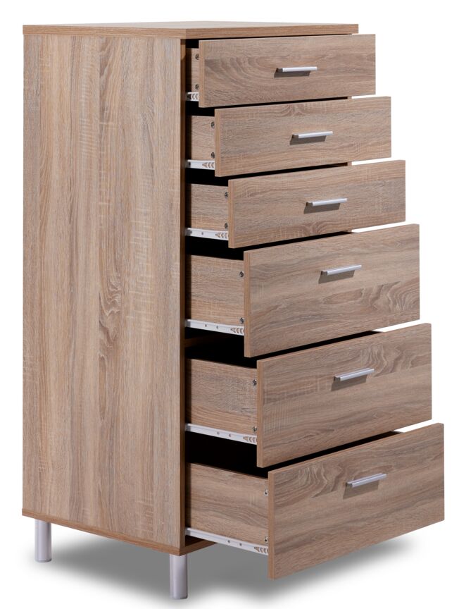 Bellmar 6 Drawer Chest - Driftwood