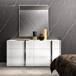 Bianca 6-Piece King Bedroom Package - White Lacquer