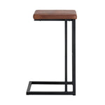 Boone Bar Height Stool - Black, Bravo Cognac