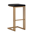 Boone Bar Height Stool - Champagne Gold, Onyx